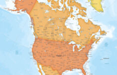 Vector Map North America Bathymetry XL One Stop Map