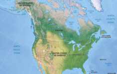 Vector Map North America Continent Relief One Stop Map