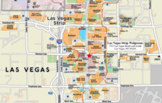 Vegas Strip And Downtown Map Las Vegas Blvd Las Vegas Nevada