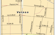 Vernon California Street Map 0682422