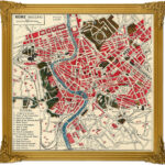 Vintage Rome Map Free Printable Art Free Printable Wall Art Free