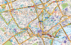 VINYL Central London Street Map Large Size 1 2m D X 1 67m W