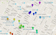 Walking Map Of Midtown Manhattan Midtown Manhattan New York City