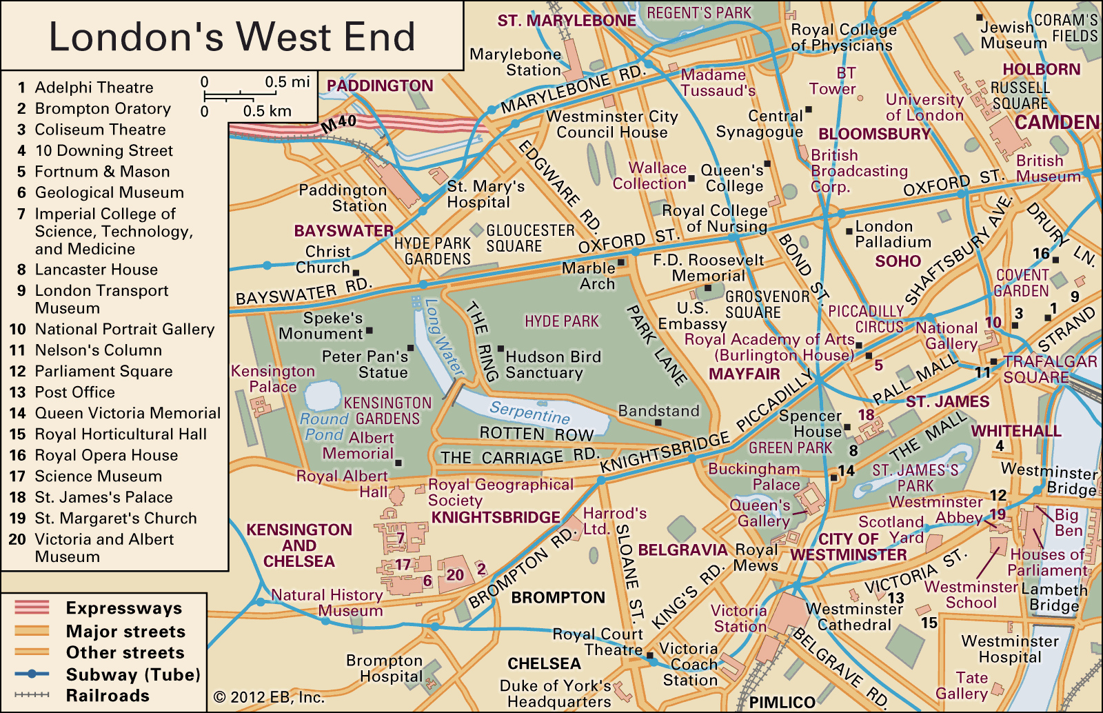 West End Area London United Kingdom Britannica