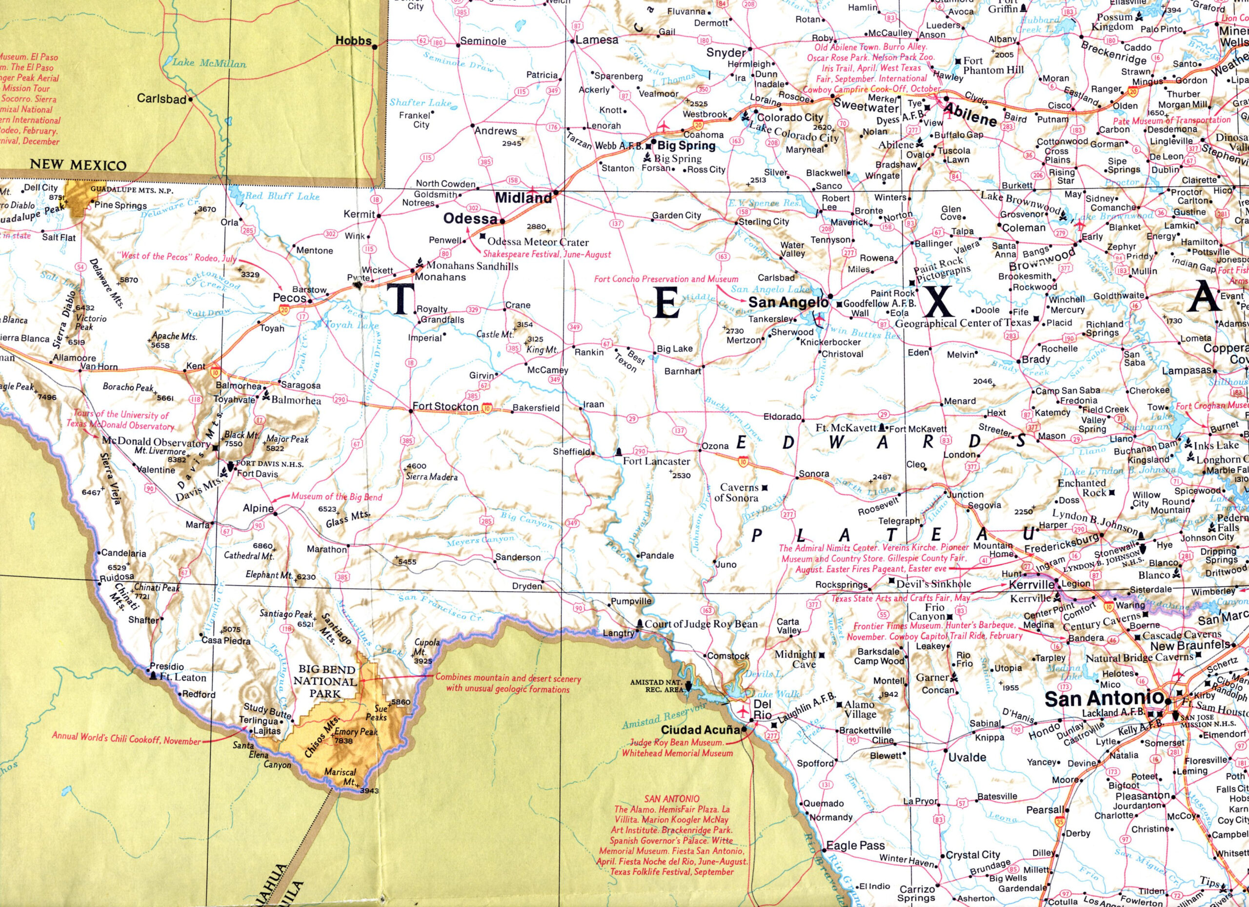 West Texas Bound West Texas Texas Texas Map