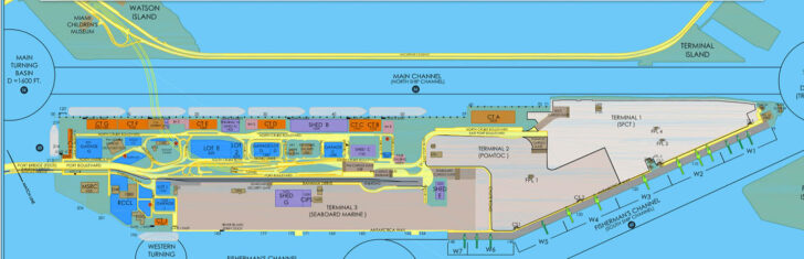 Map Of Port Of Miami Cruise Terminal