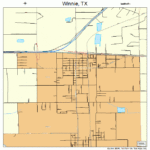 Winnie Texas Street Map 4879792