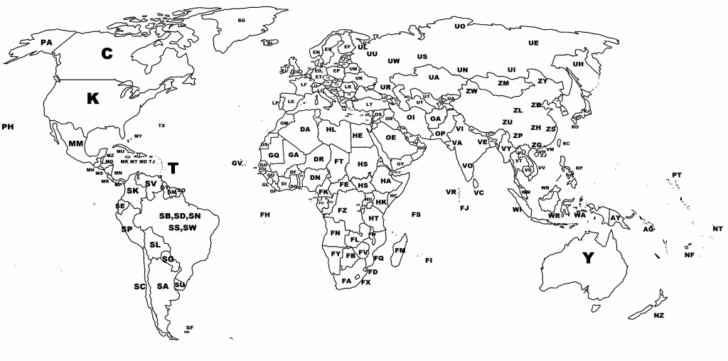 Black And White World Map With Countries Labeled Pdf