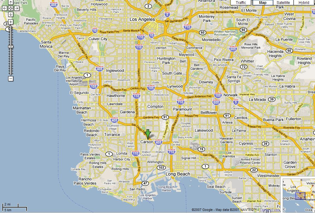 World Maps Library Complete Resources Google Maps Los Angeles 