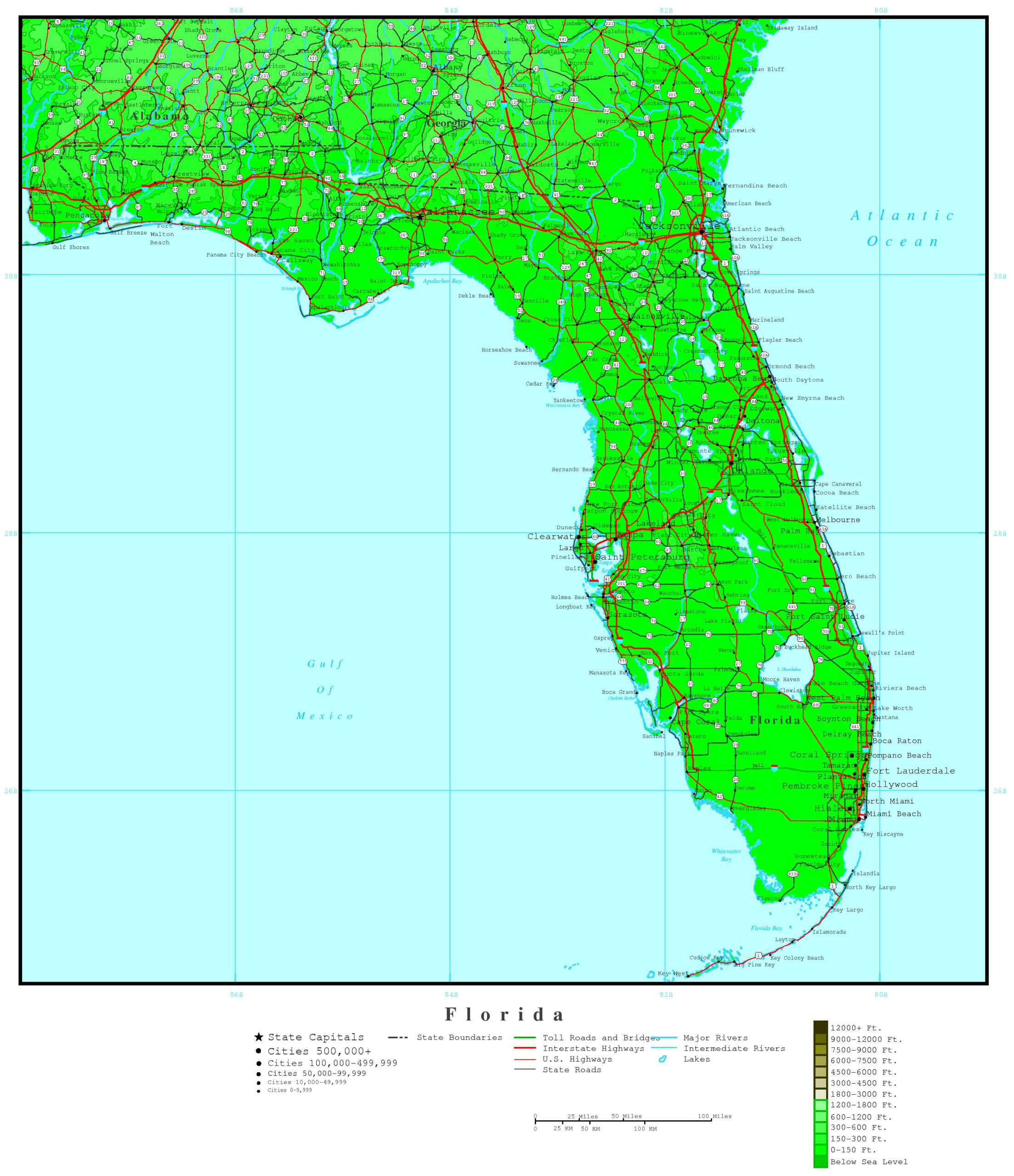 Your Risk Of Flooding Florida Elevation Map By Address Printable Maps