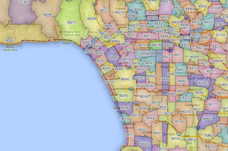 Zip Code Map Map Coding Wells Printable Map